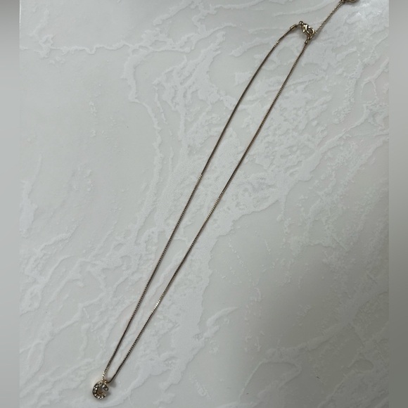 Anne Klein Gold Pave Initial “C” Necklace - Picture 9 of 9